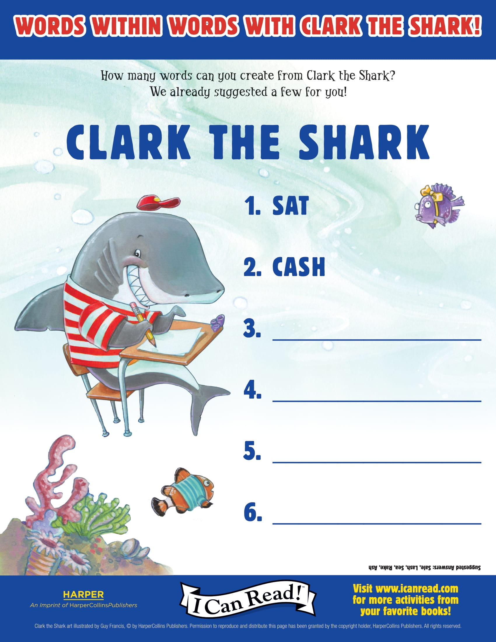 Words Within Words with Clark the Shark