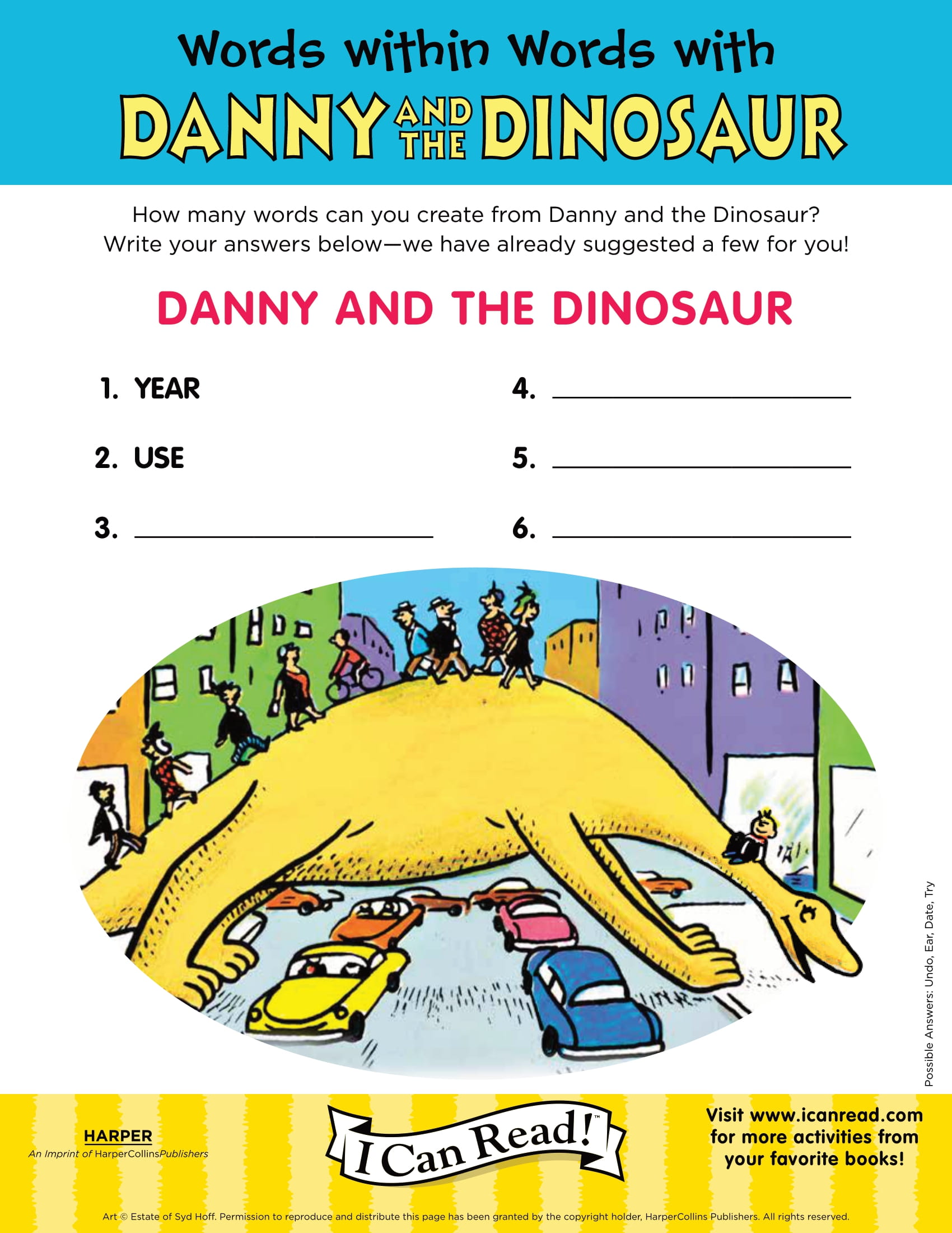 Words Within Words with Danny and the Dinosaur