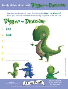 Words within Words with Digger the Dinosaur