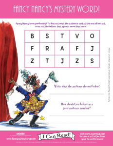 Fancy Nancy’s Mystery Word