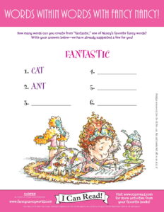 Words within Words with Fancy Nancy