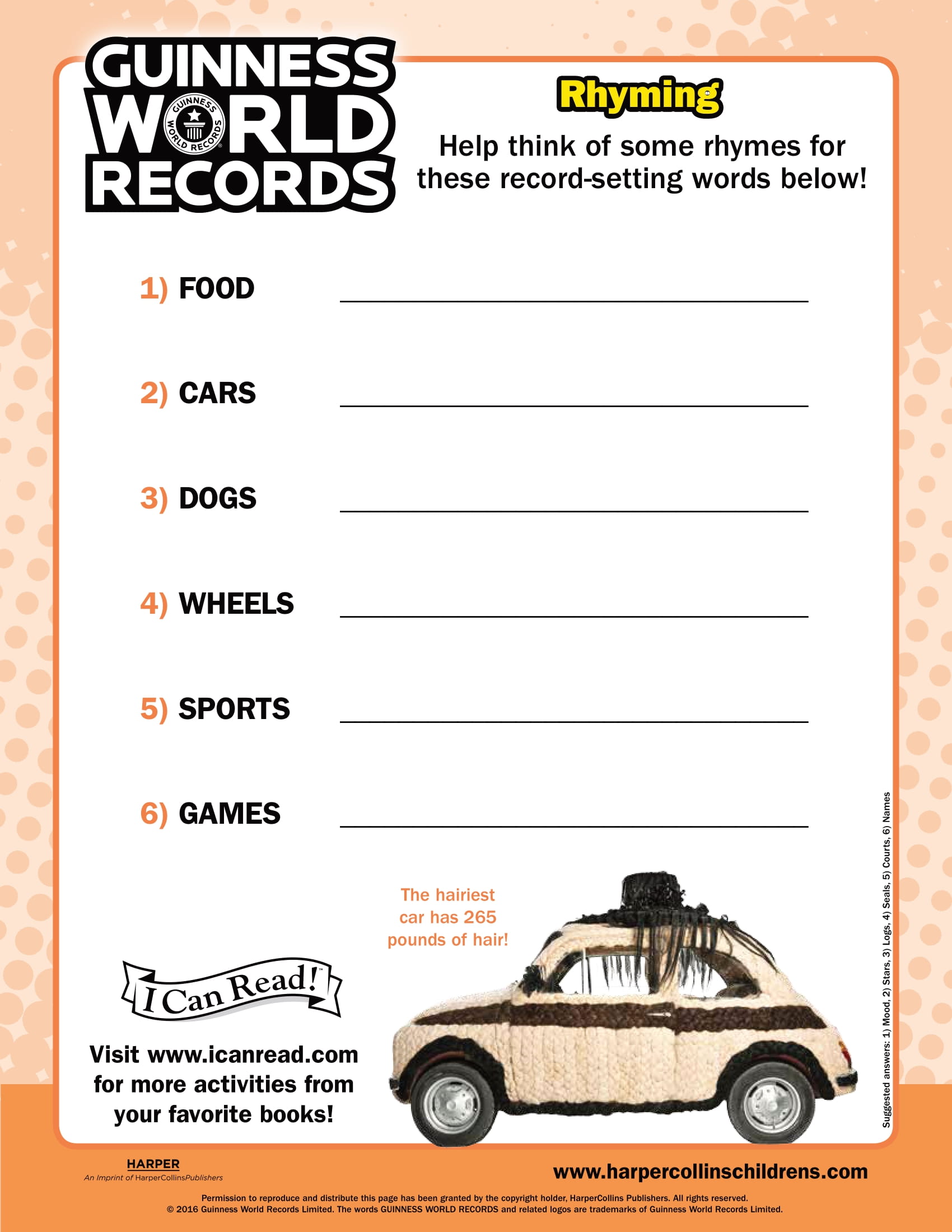 Guinness World Records: Rhyming