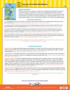 Pete the Cat and the Bad Banana – Teacher’s Guide