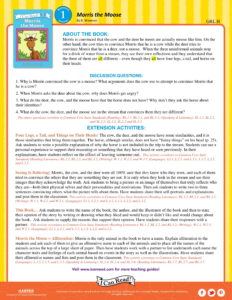 Morris the Moose – Teacher’s Guide