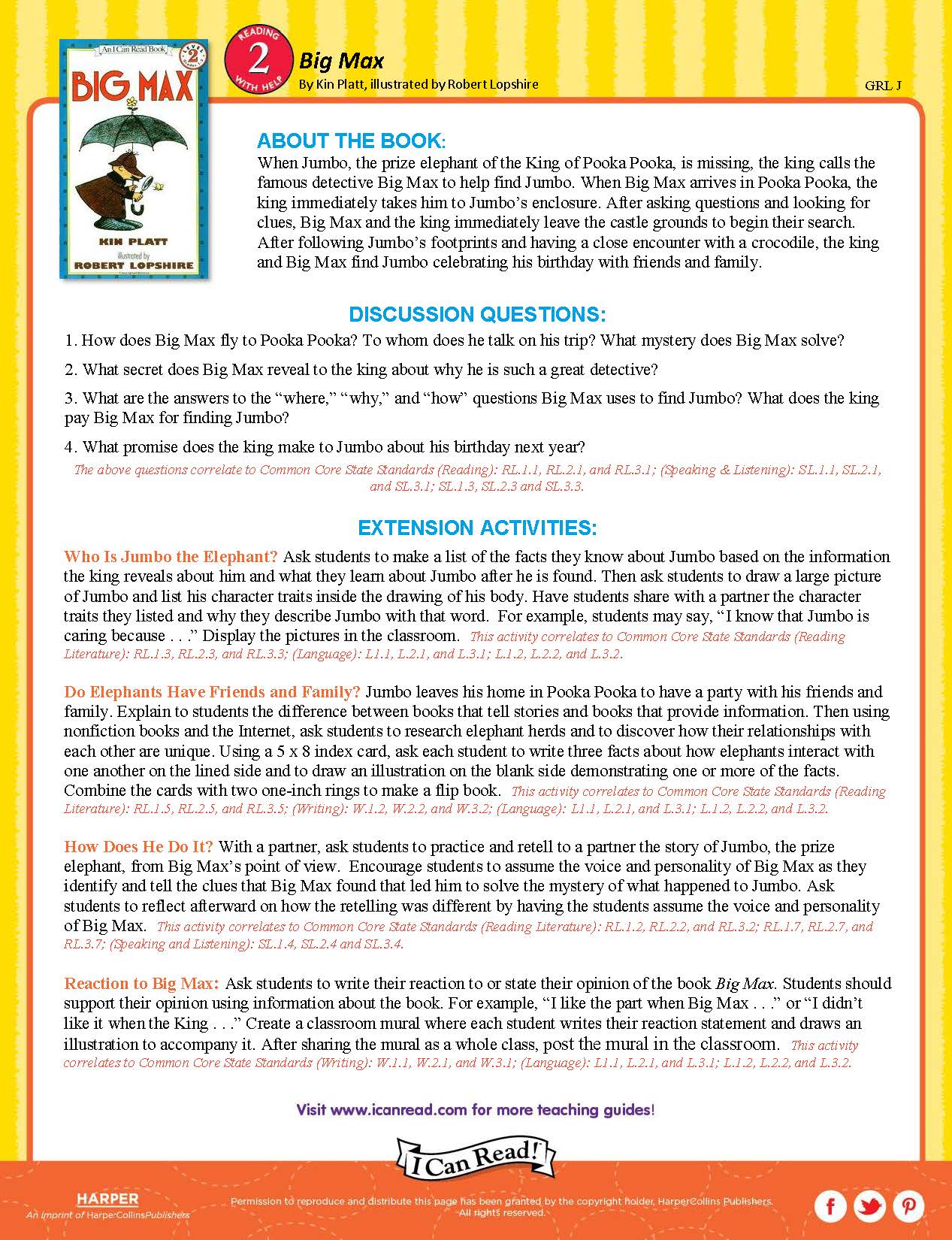Big Max – Teacher’s Guide