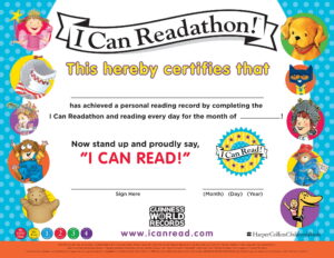 I Can Readathon! Journal