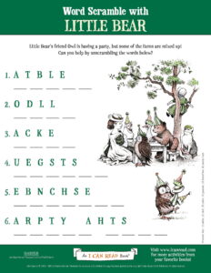 Word Scramble with Little Bear
