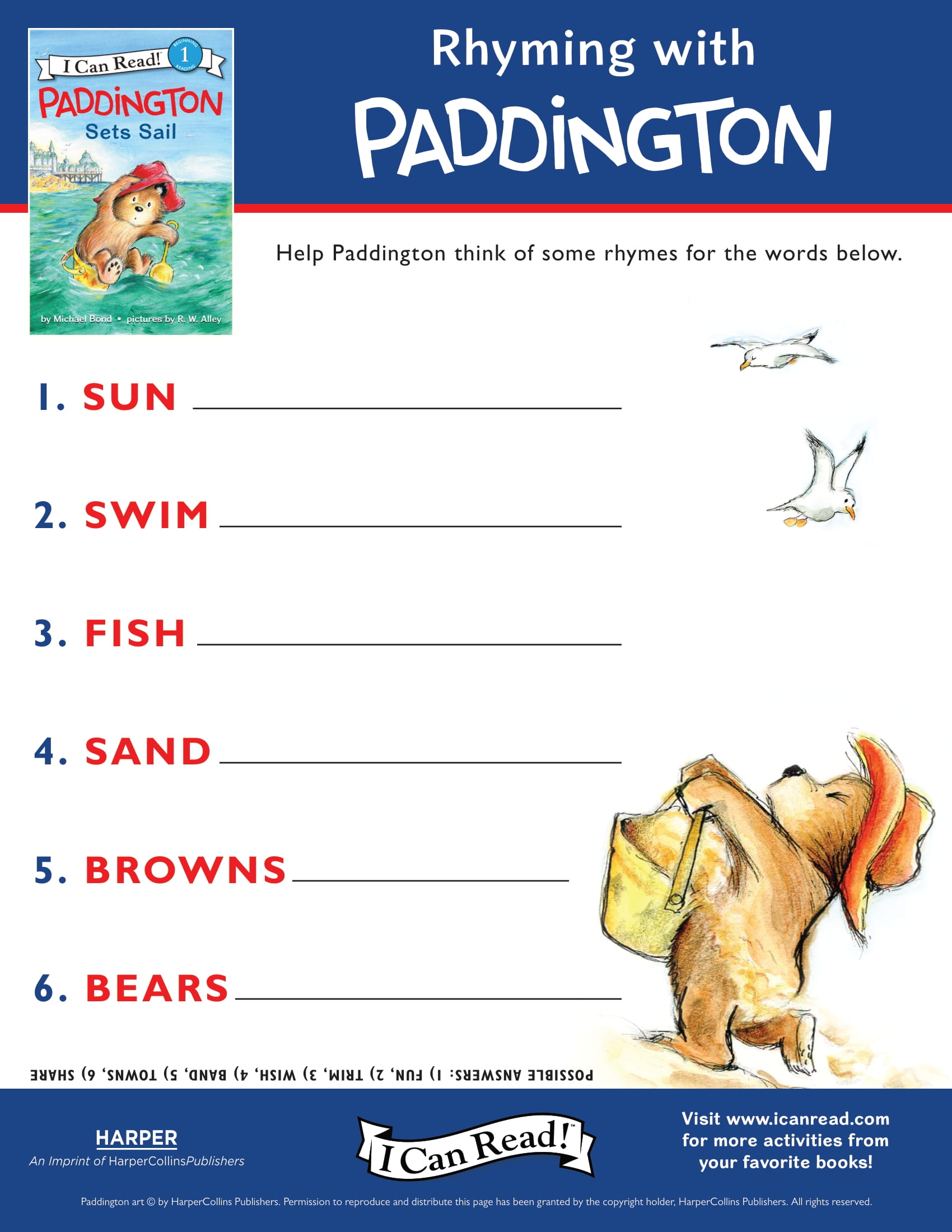 Rhyming with Paddington