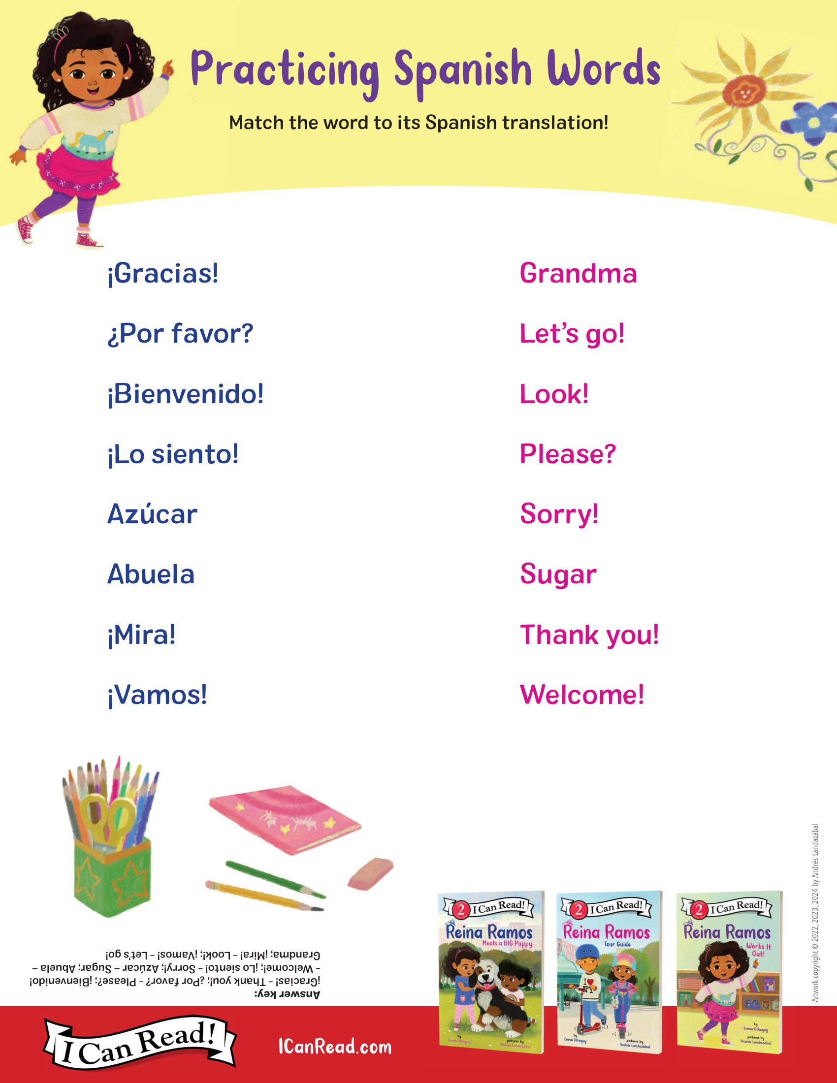 Practicing Spanish Words