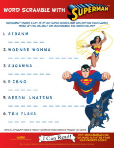 Word Scramble with Superman