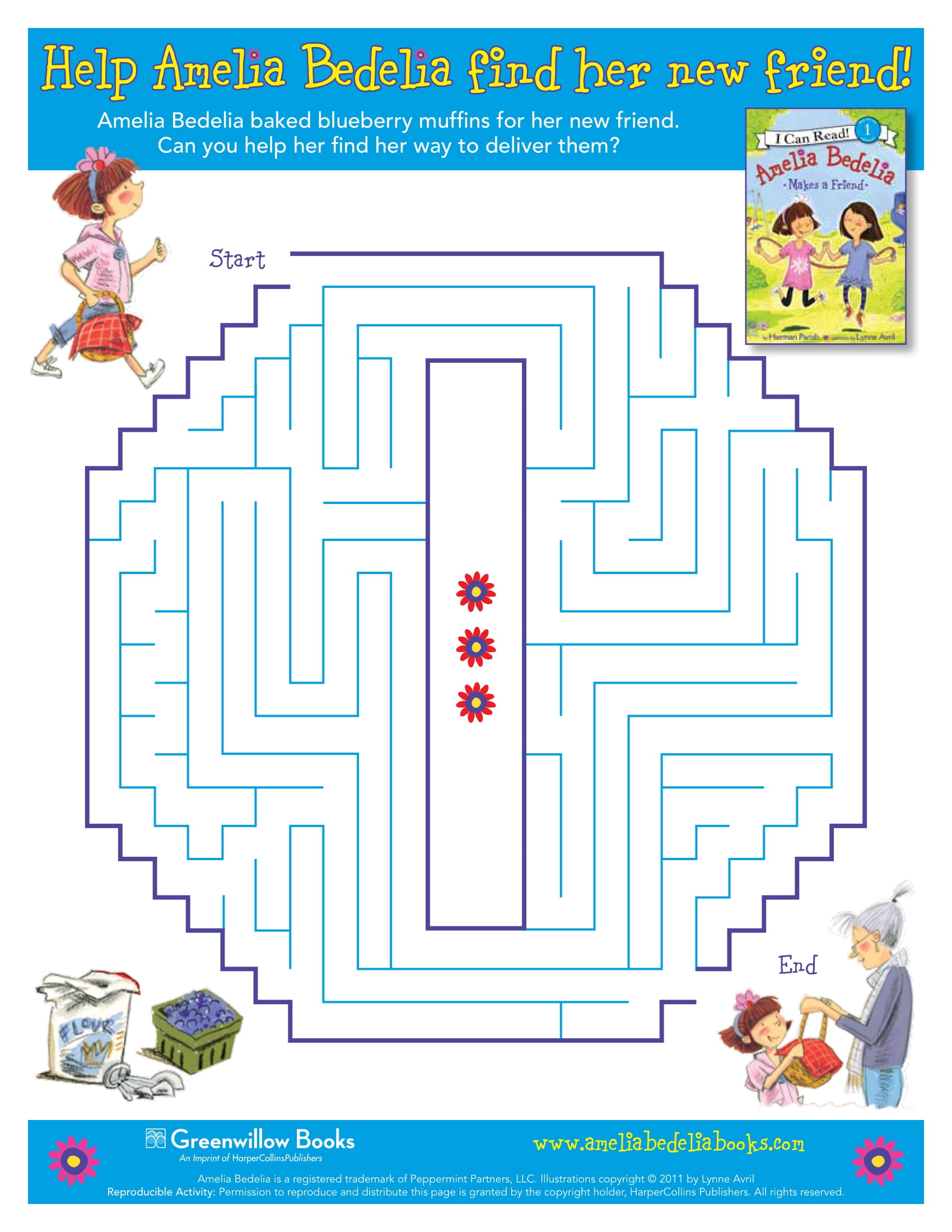 Amelia Bedelia Blueberry Muffin Maze