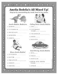 Word Scramble with Amelia Bedelia