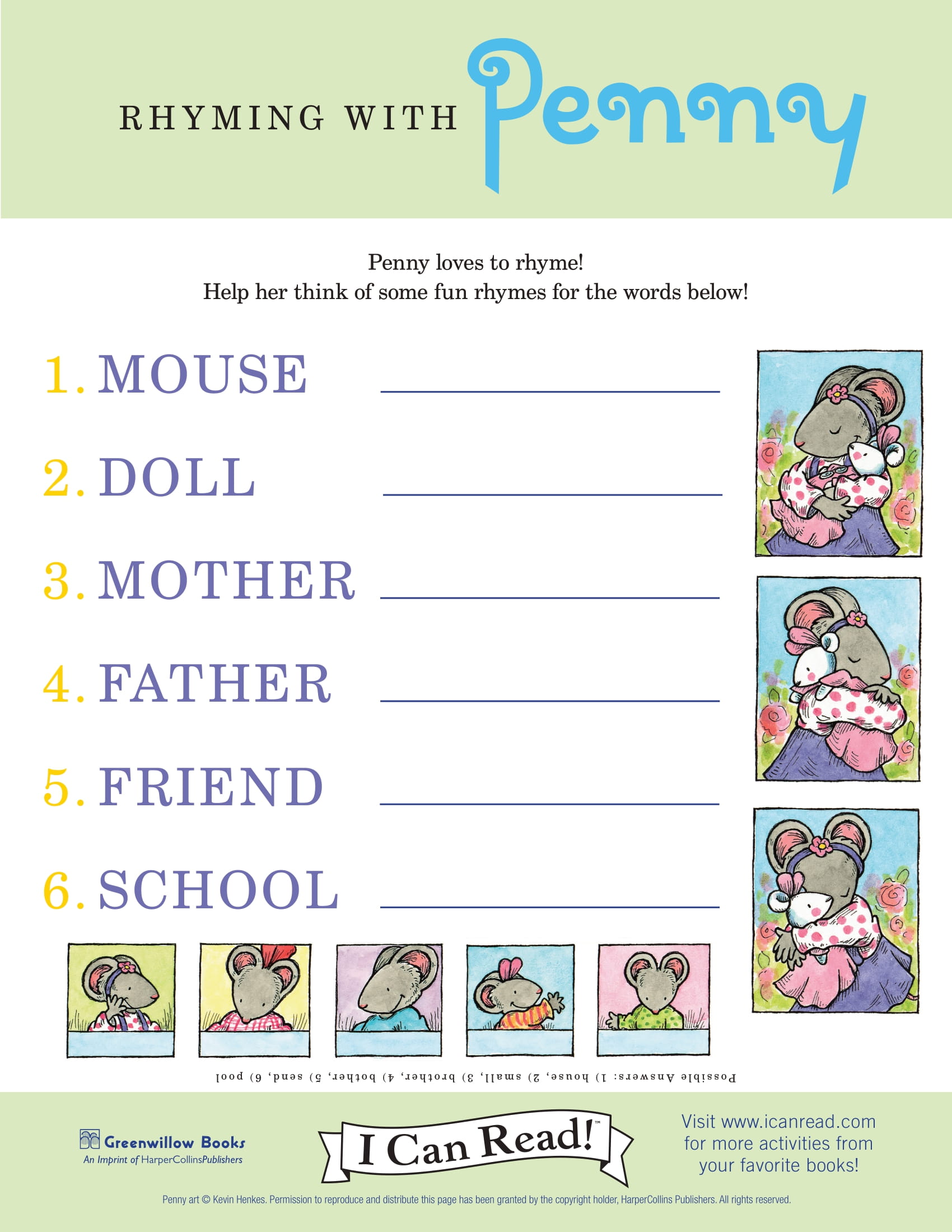 Rhyming with Penny