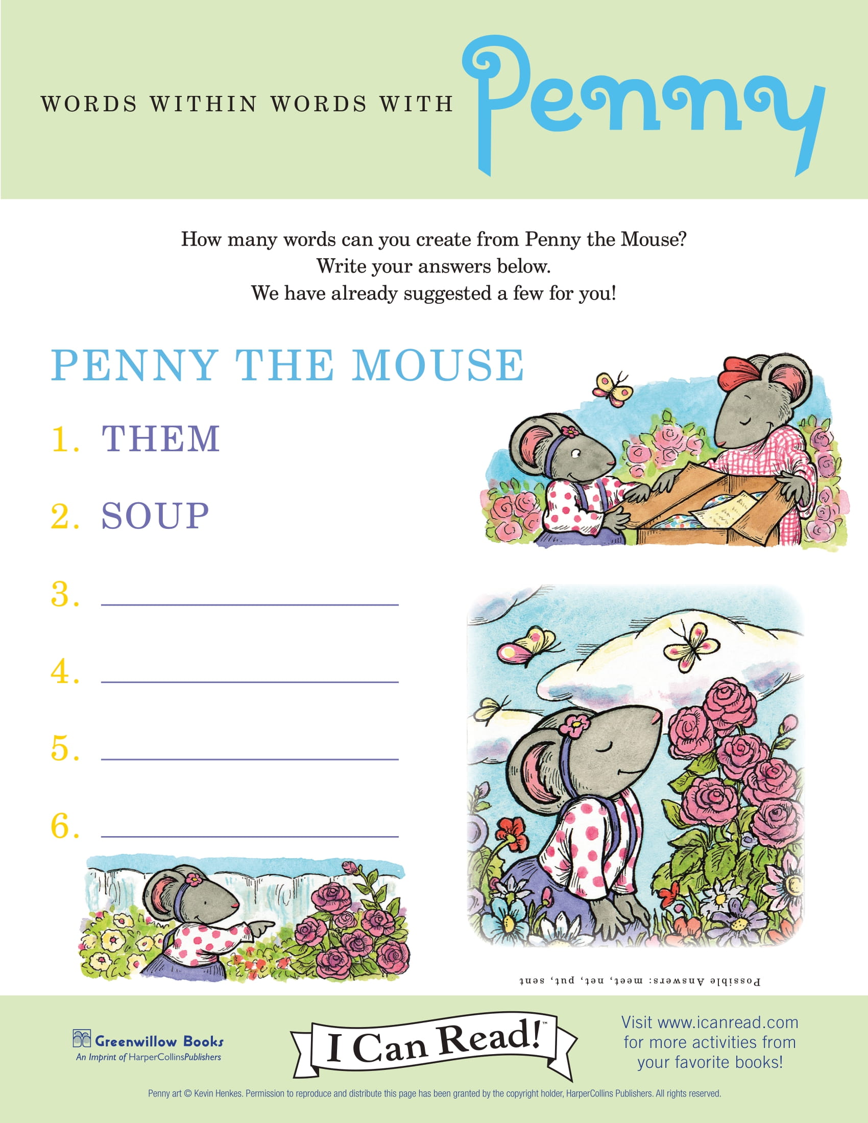 Words within Words with Penny