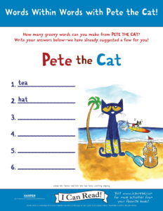 Words within Words with Pete the Cat